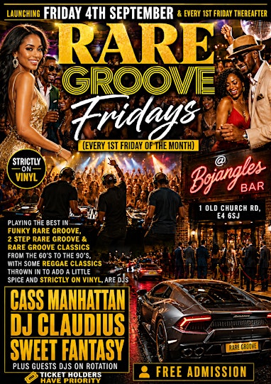 Rare Groove Fridays @ Bojangles