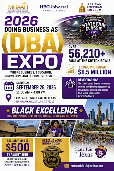 Doing Business As (DBA) Expo 2026 @ the AAM - Fair Park, Dallas, TX