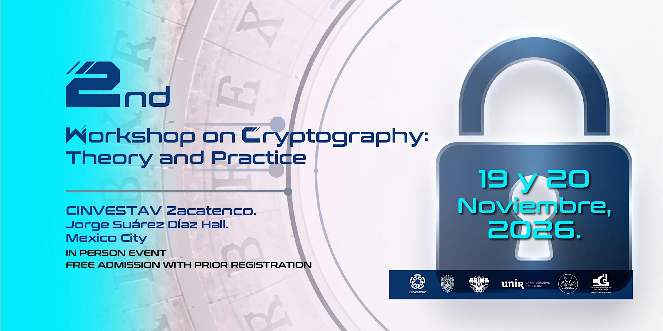 2nd  Workshop on Cryptography: Theory and Practice 2026