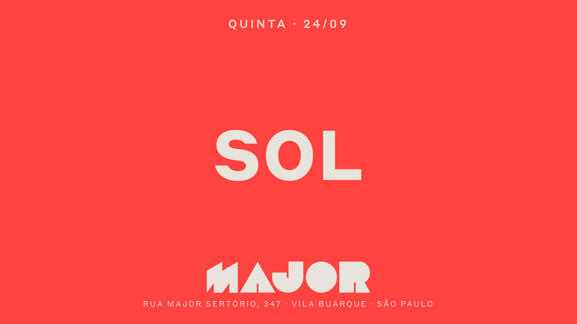 Major recebe Sol