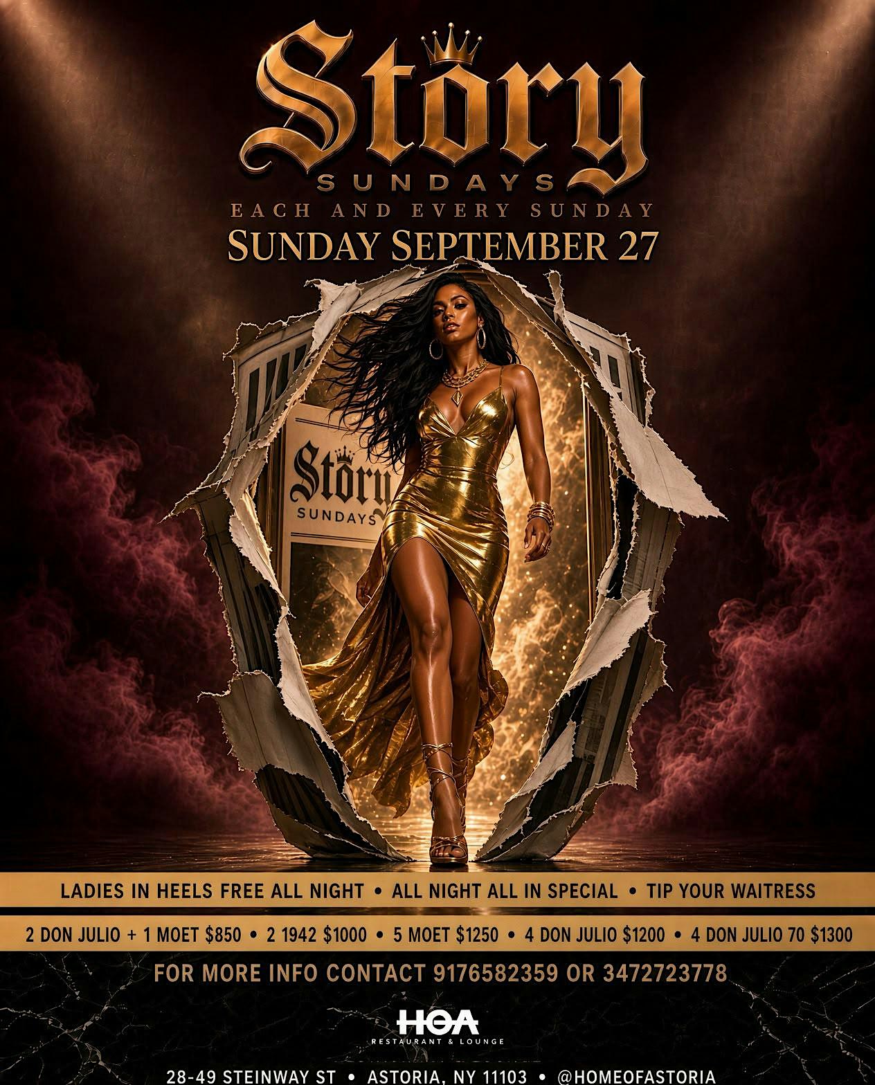 STORY SUNDAYS (LADIES FREE ALL NIGHT)