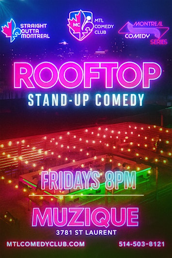 ROOFTOP  STAND-UP COMEDY SHOWS ( FRIDAYS ) | ENGLISH STAND-UP COMEDY