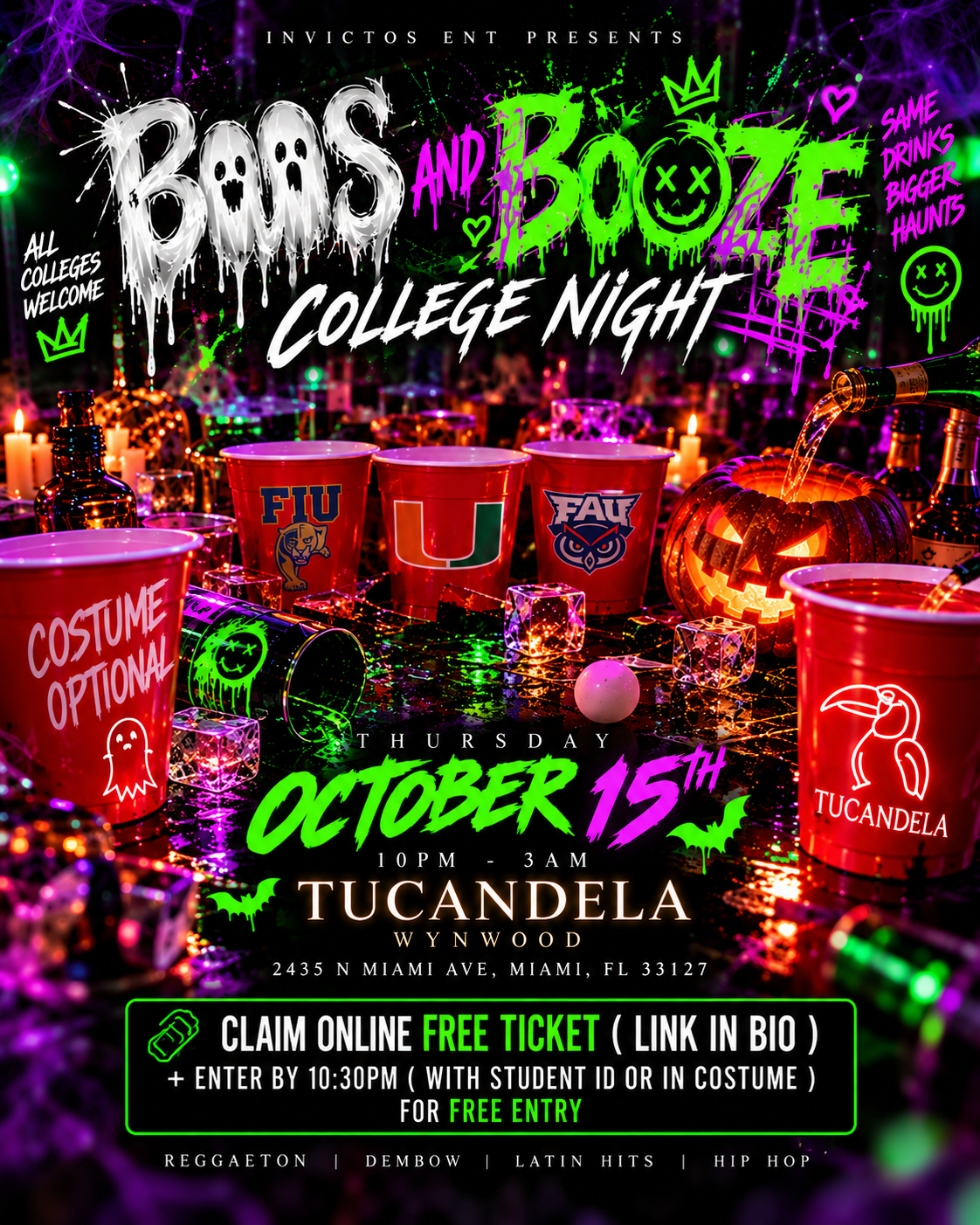 Boos And Booze College Night
