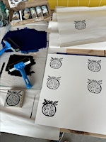 Lino Block Printing onto Paper