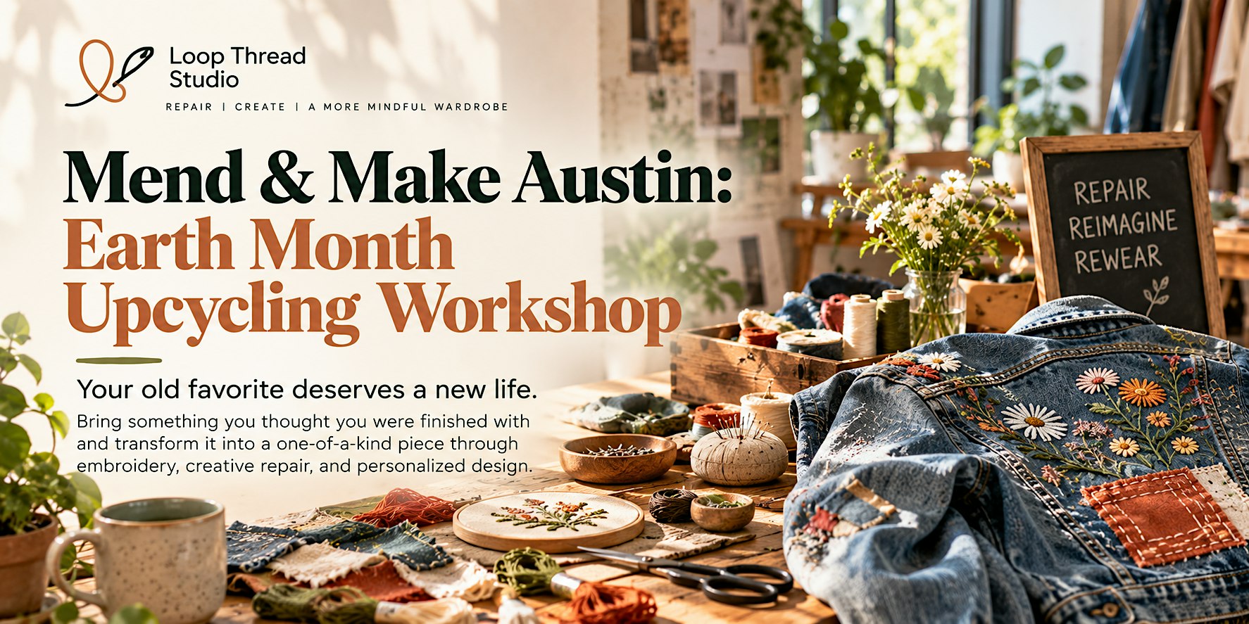 Mend & Make Austin: Earth Month Upcycling Workshop