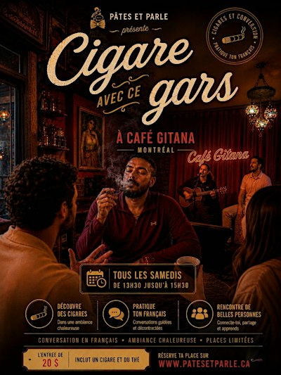 Cigare avec ce gars : French conversations & cigars