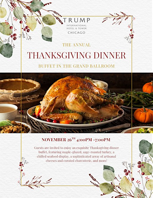 Thanksgiving Dinner Buffet in the Grand Ballroom