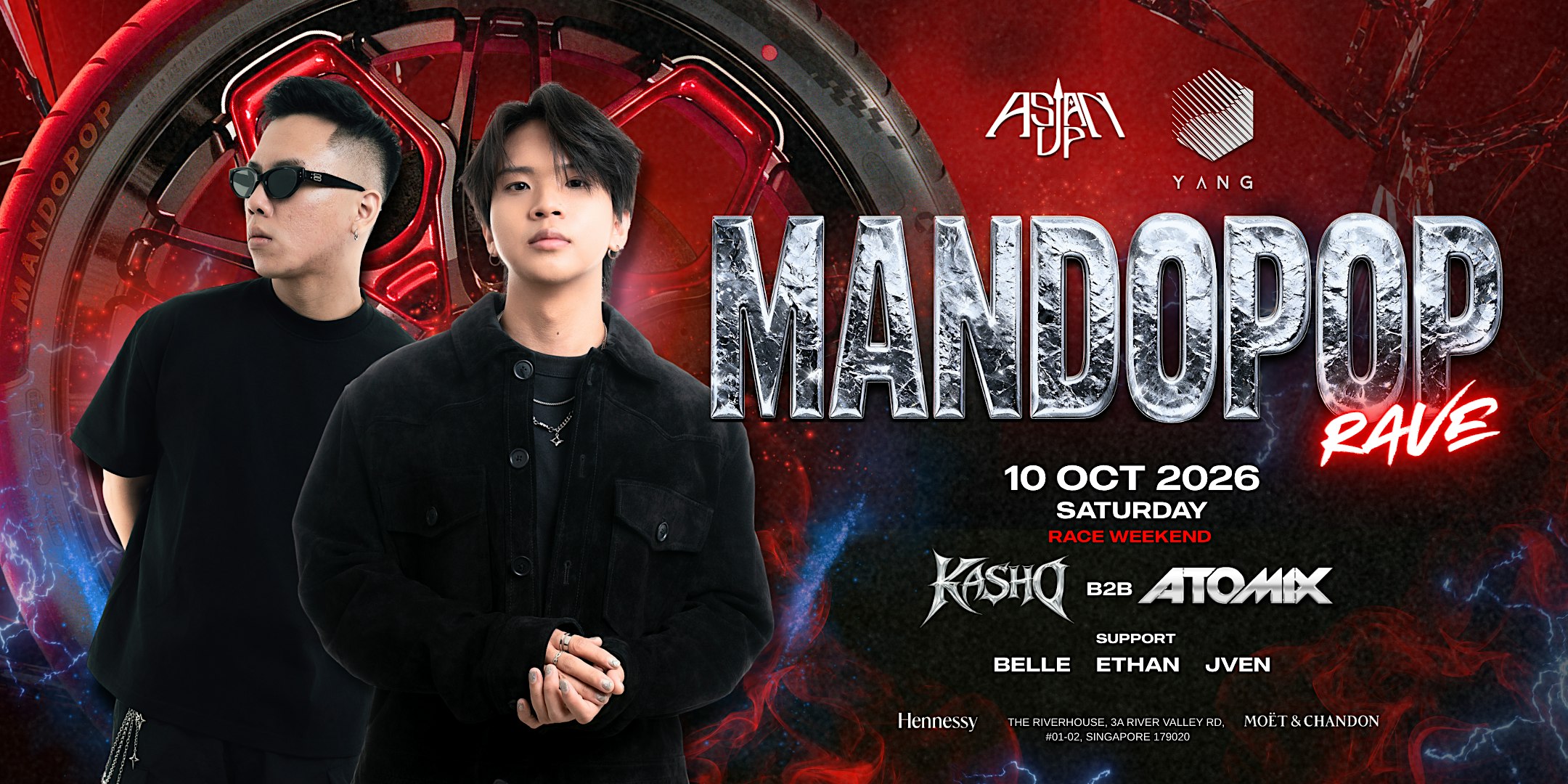 YANG CLUB PRESENTS: MANDOPOP RAVE feat. Kasho B2B Atomix (Race Weekend)