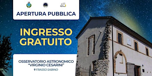 Apertura pubblica di Ottobre dell'osservatorio V. Cesarini