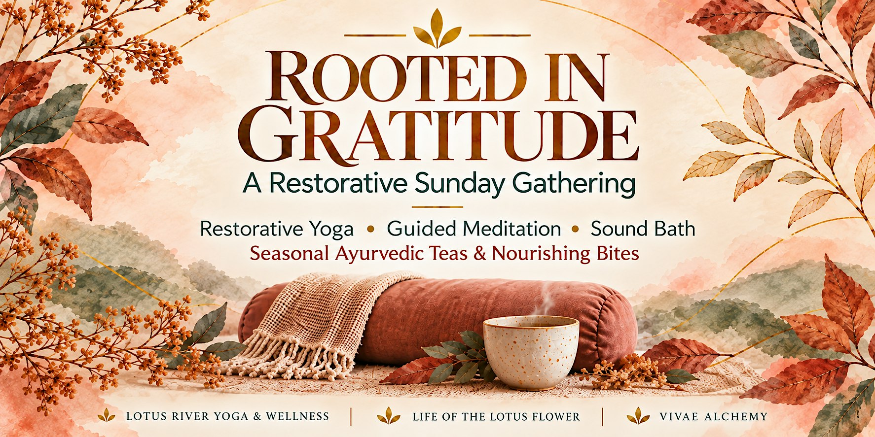 Rooted in Gratitude: Restorative Yoga, Meditation & Sound Bath