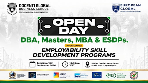 Docenti Global Business School Open Day – October 2026 Intake