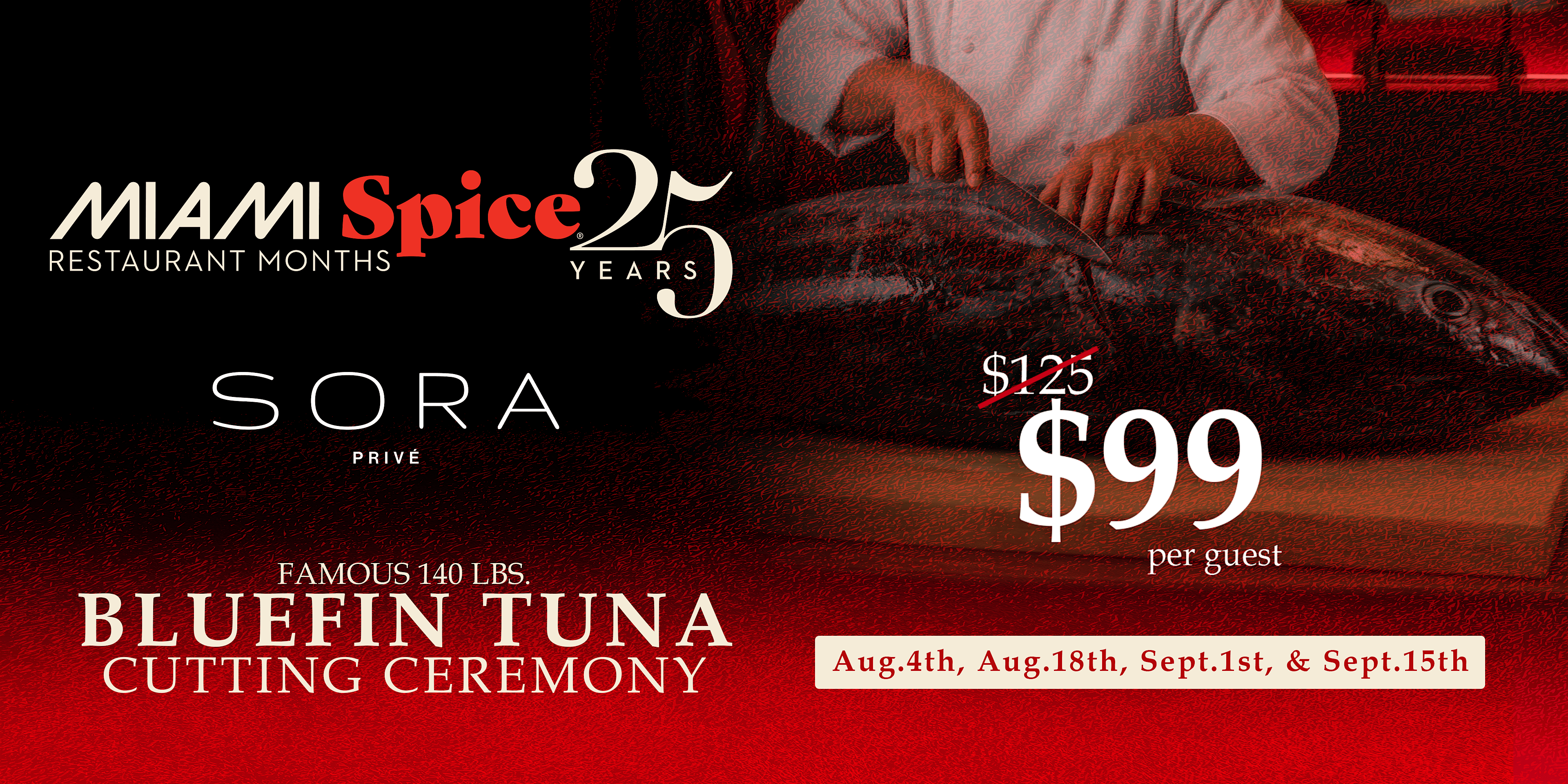 MIAMI SPICE: 140 LB. BLUEFIN TUNA CUTTING CEREMONY