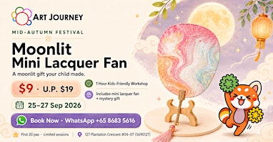 Moonlit Mini Lacquer Fan Workshop for Kids — Mid-Autumn 2026 (S$9)