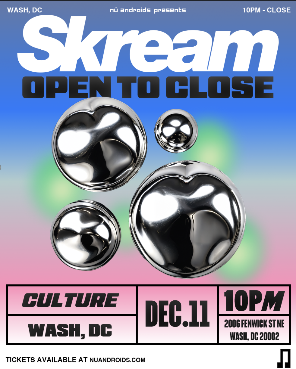 Nü Androids presents: Skream (Open To Close)