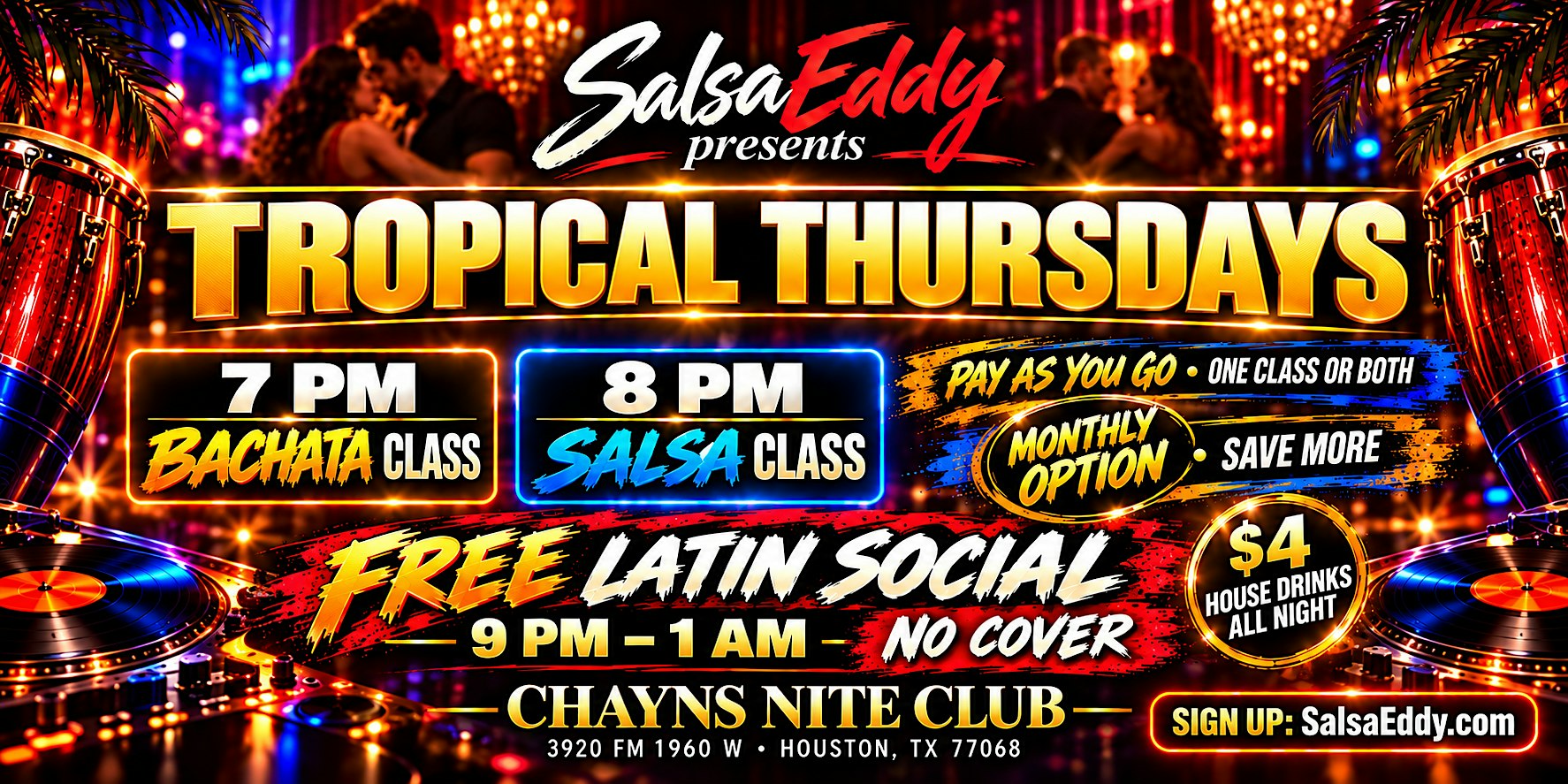 Tropical Thursday: Bachata & Salsa Night In FM1960!