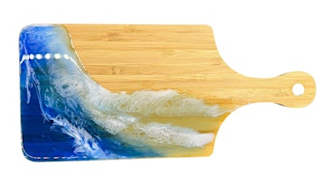 Resin Tray with Flowers Art Class | Grace Noel Art