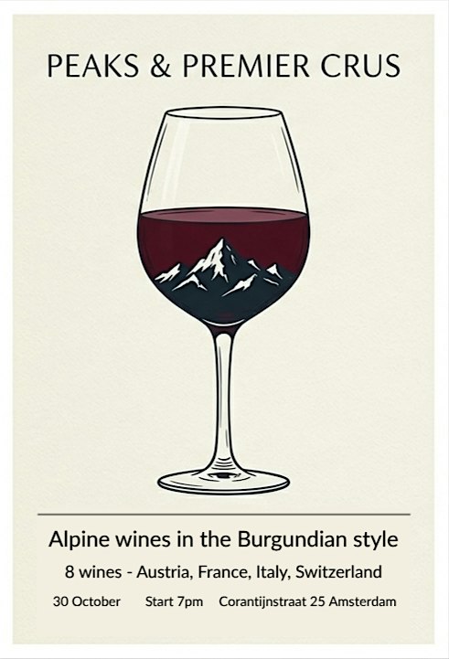 Alpine wine tasting