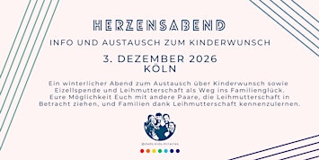♡ Herzensabend - Info Event Kinderwunsch ♡ Köln