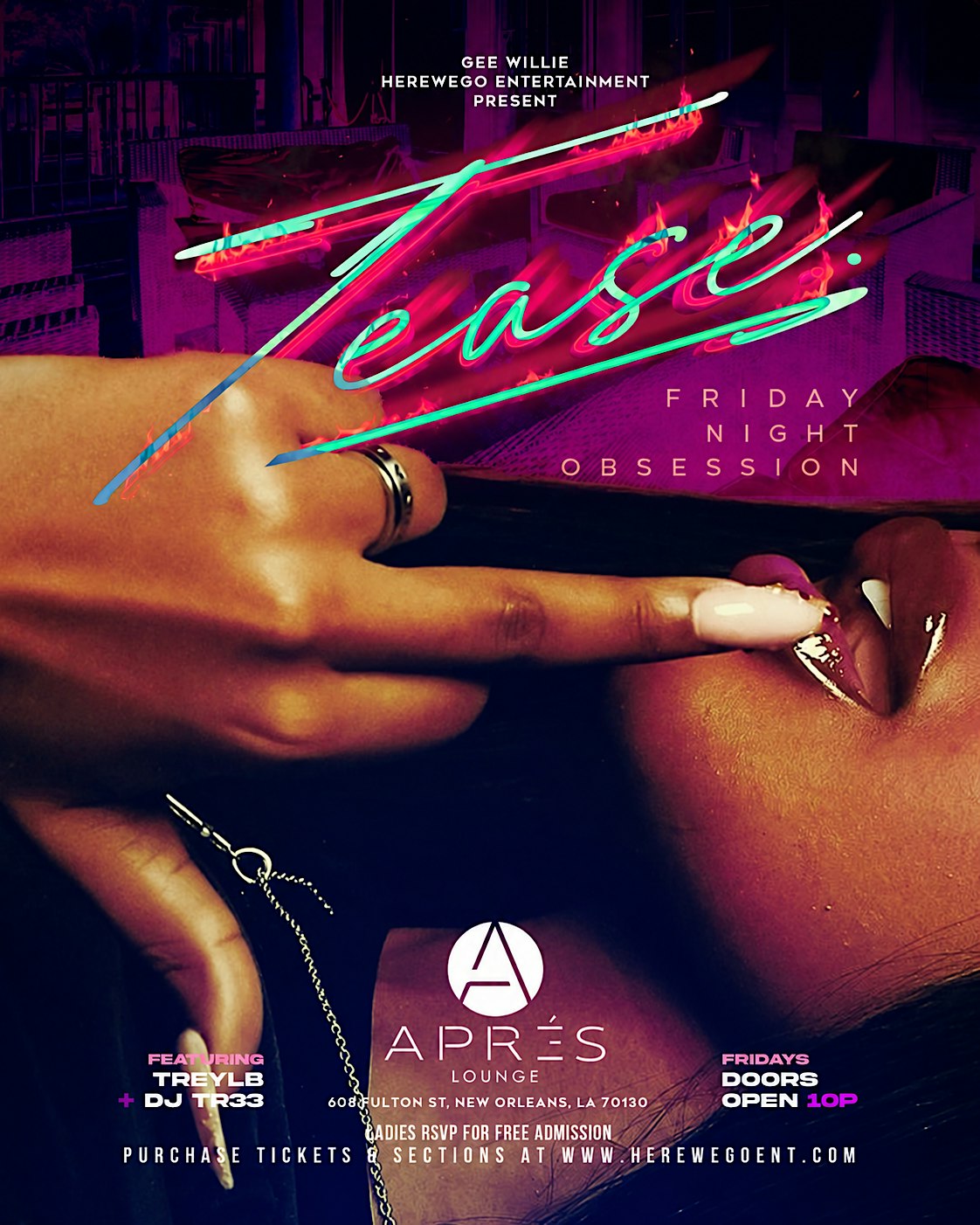 THE ALL NEW TEASE FRIDAY NIGHT OBSESSION @ APRES LOUNGE