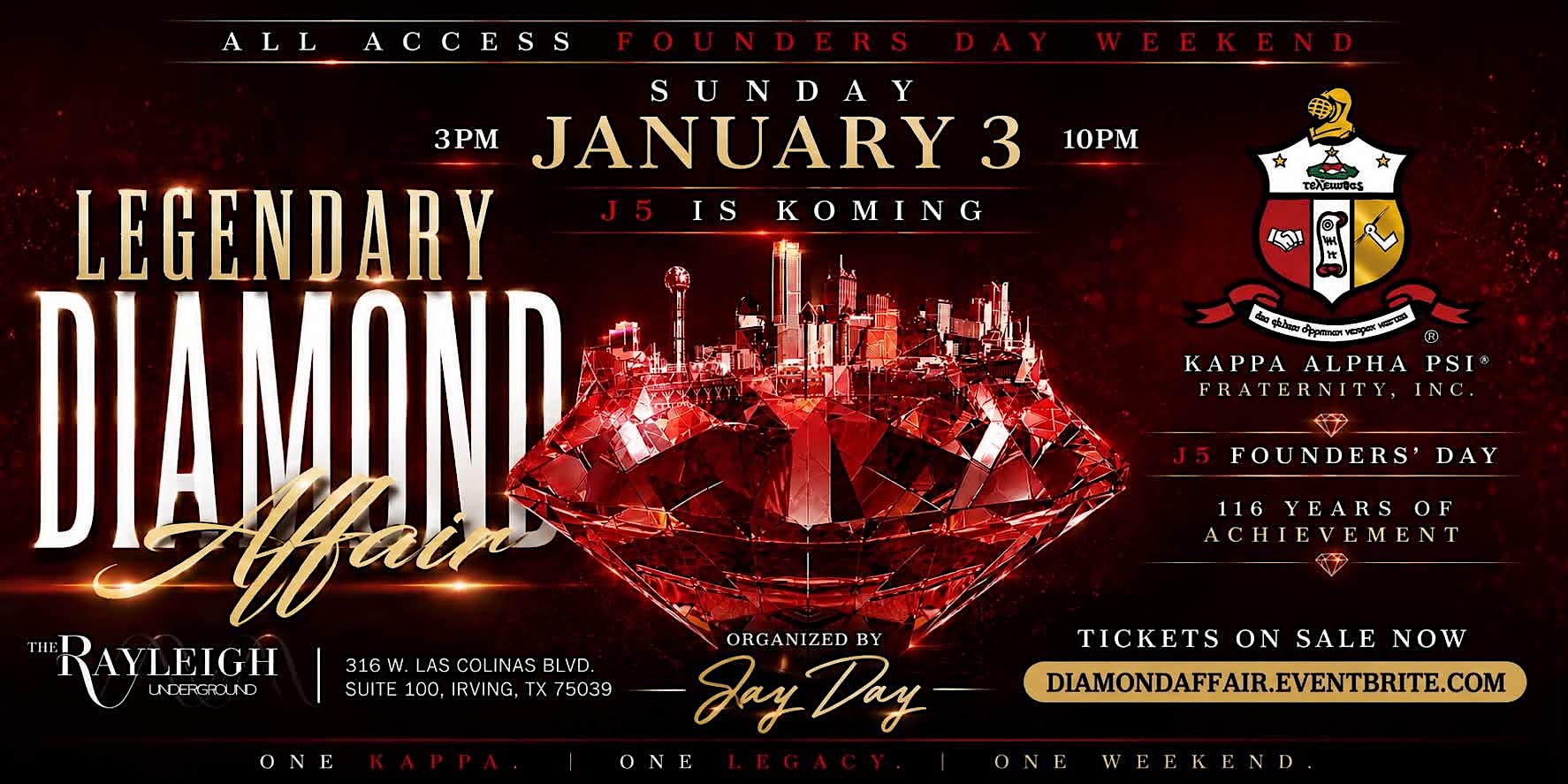 KAPPA ALPHA PSI♦️J5 DIAMOND AFFAIR: THE WORLD’S LARGEST FOUNDERS’ DAY
