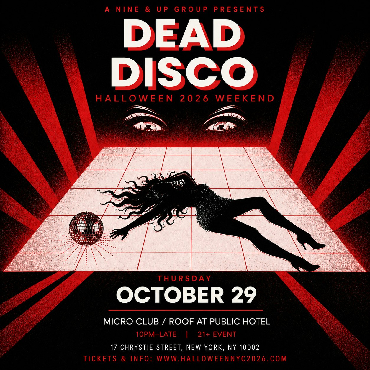 Halloween 2026: Dead Disco @ PUBLIC (Roof Lounge)