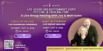 A Live Group Healing with Joy and Matt Kahn at SoulSearch Las Vegas Expo