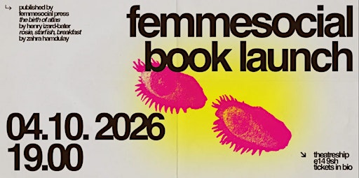 Guest Event:  Femmesocial Press: Autumn Book Launch