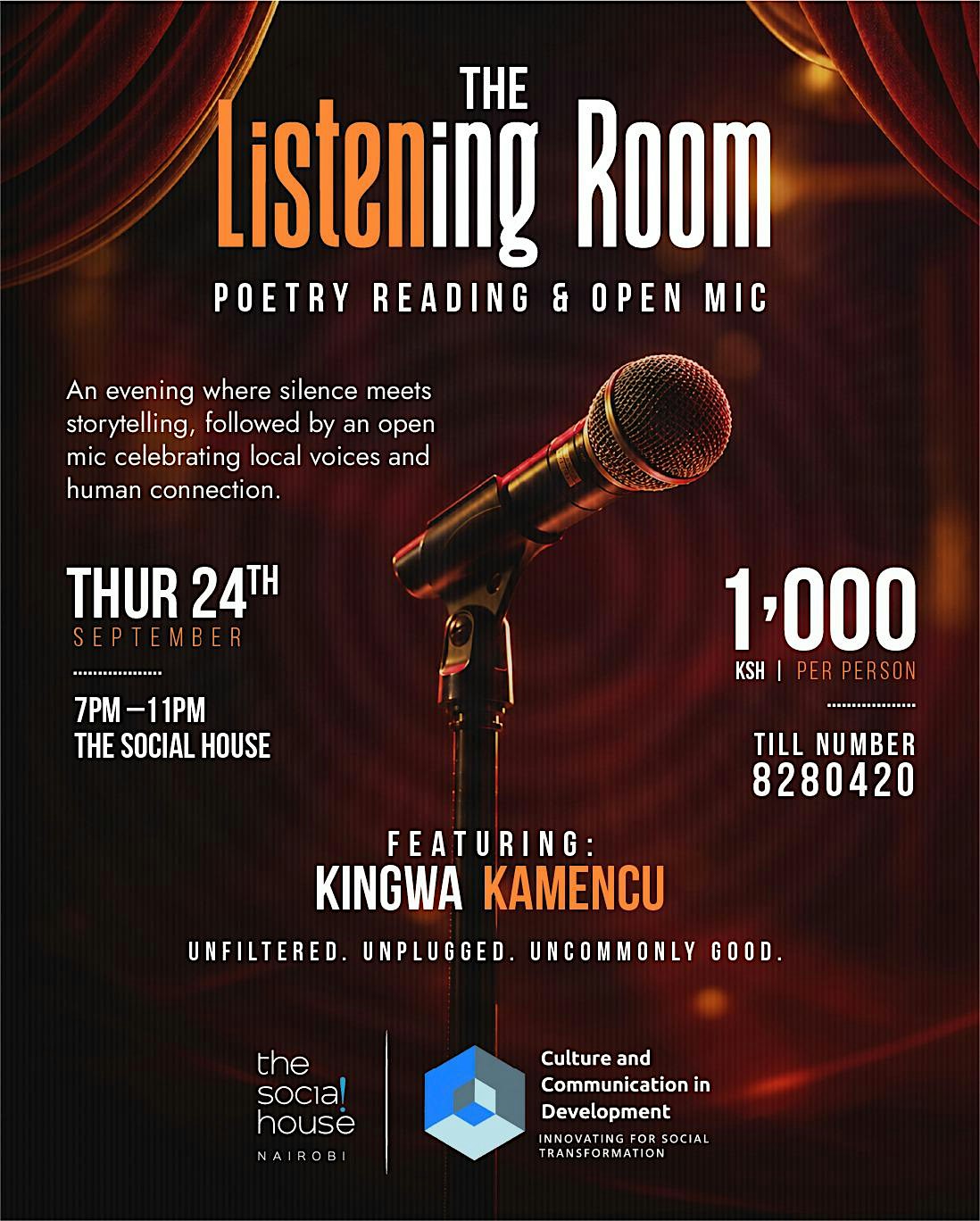 Poetry reading and open mic