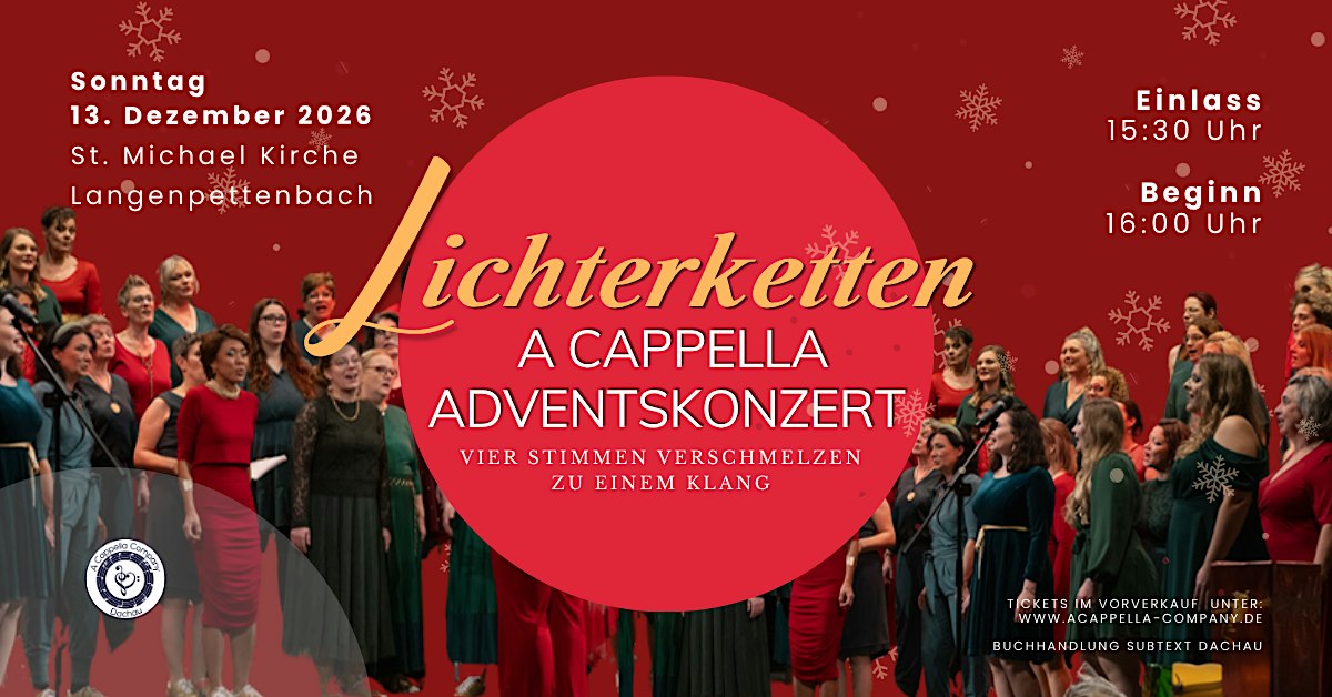 A Cappella Company "Lichterketten - ein A Cappella Adventskonzert"