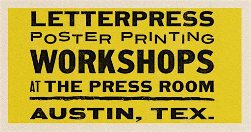 Letterpress Poster Printing Workshop