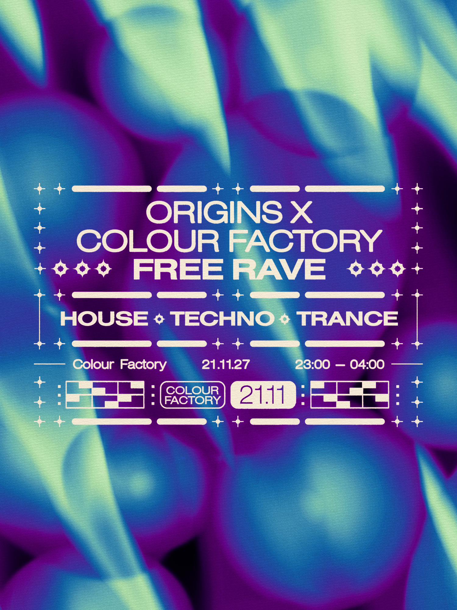 Origins x CF: Free Rave: House Techno Trance