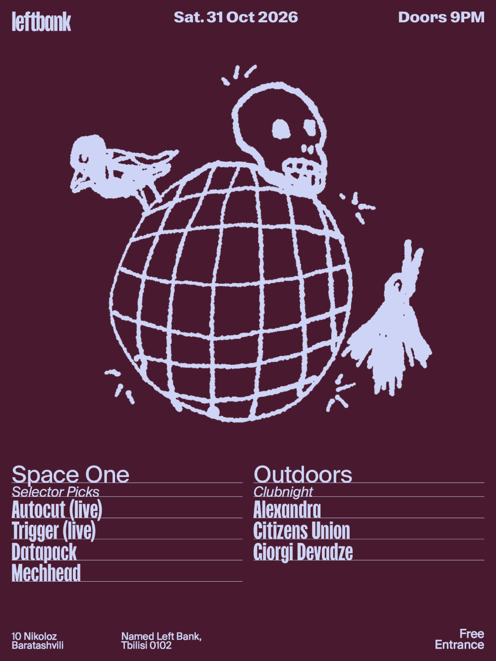 Halloween: Alexandra • Citizens Union • Giorgi Devadze • Autöcut (live) • Trigger (live)