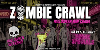 SEATTLE ZOMBIE CRAWL - Halloween Bar Crawl - 10+ Bars - Oct. 30th & 31st