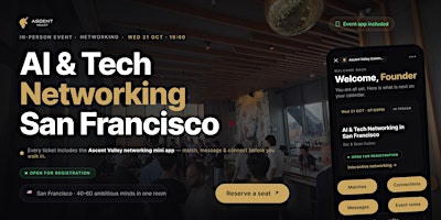 AI & Tech Networking Event in San Francisco by Ascent Valley