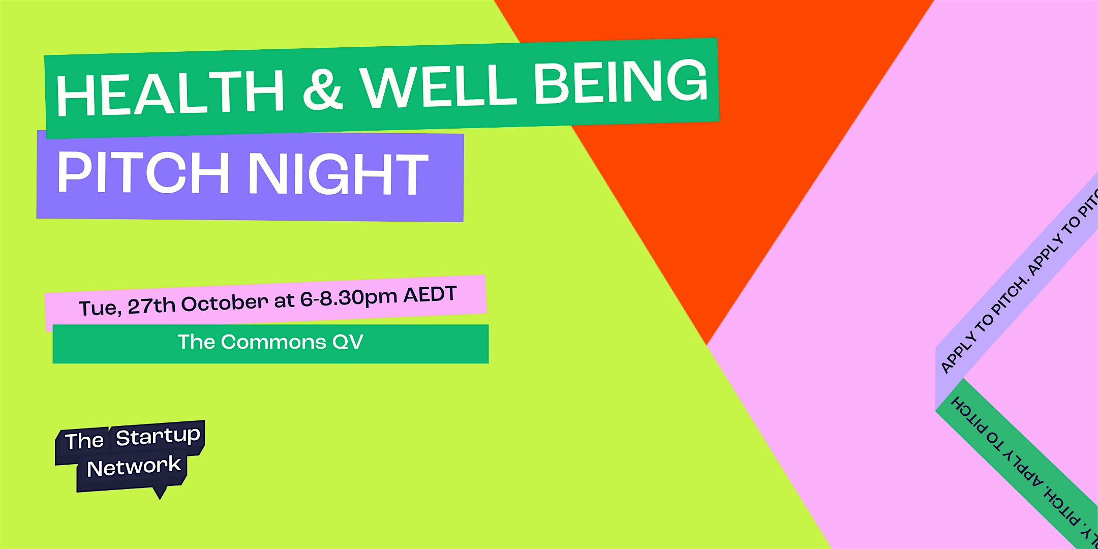 Health & Well-Being Pitch Night!