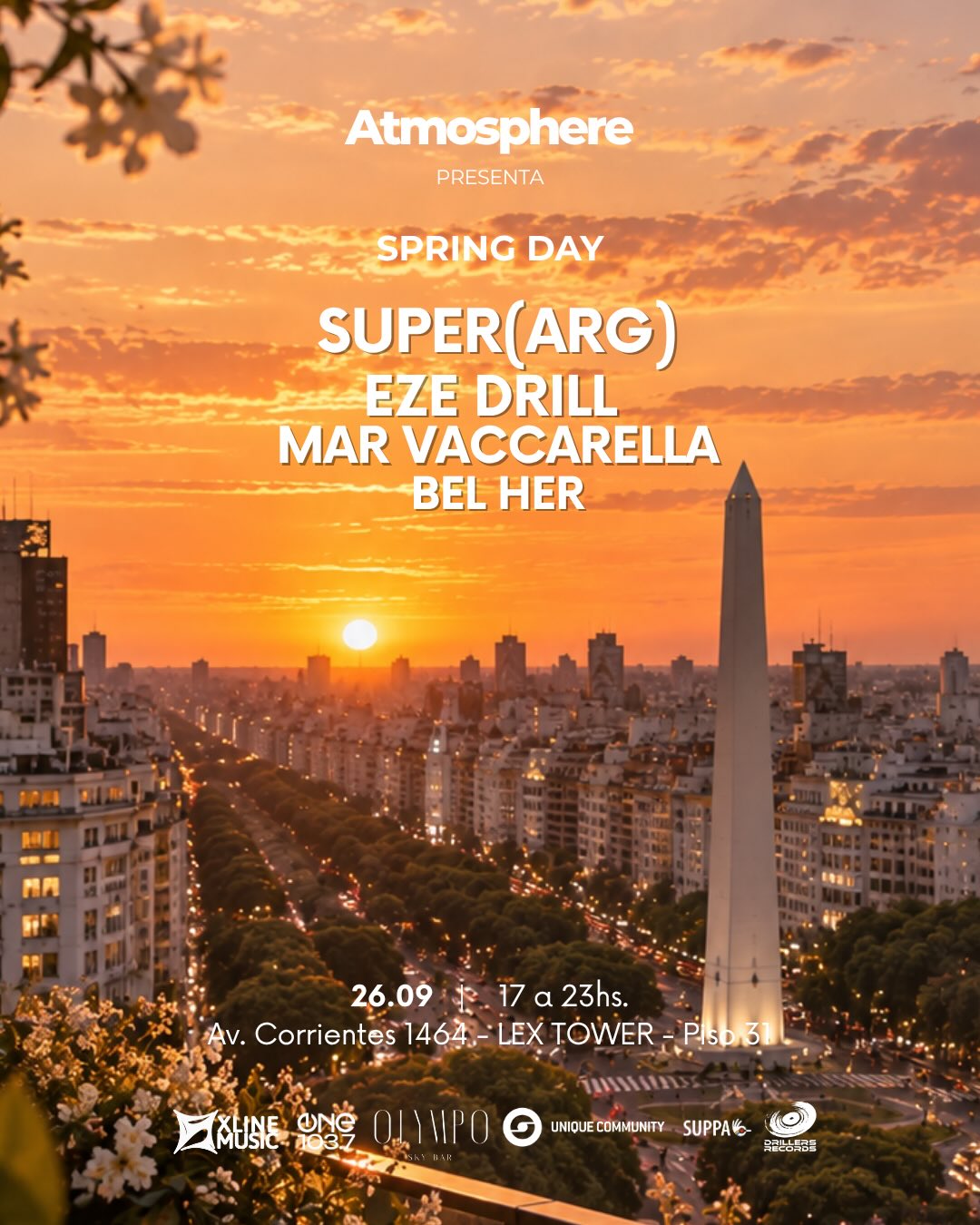 Super - Sunset, Lex Tower, Olympo Sky Bar - ALLMusicParties