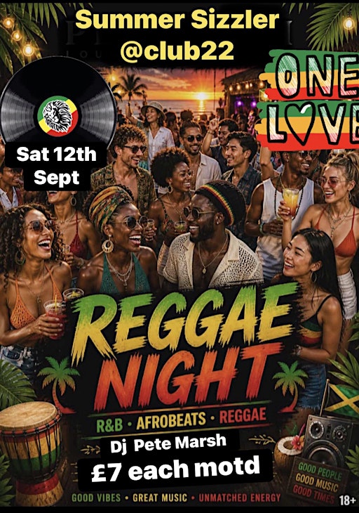 Reggae night @ Club 22 with DJ PM
