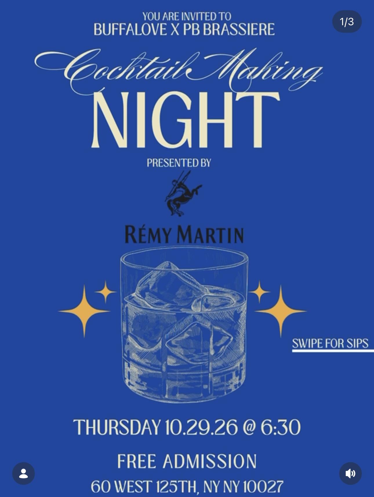 Rémy Martin Collaborative Cocktail Making Class