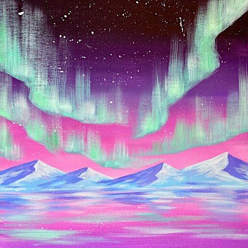 Sip & Paint at Barranco Lounge, Filton, Bristol - "Northern Lights"