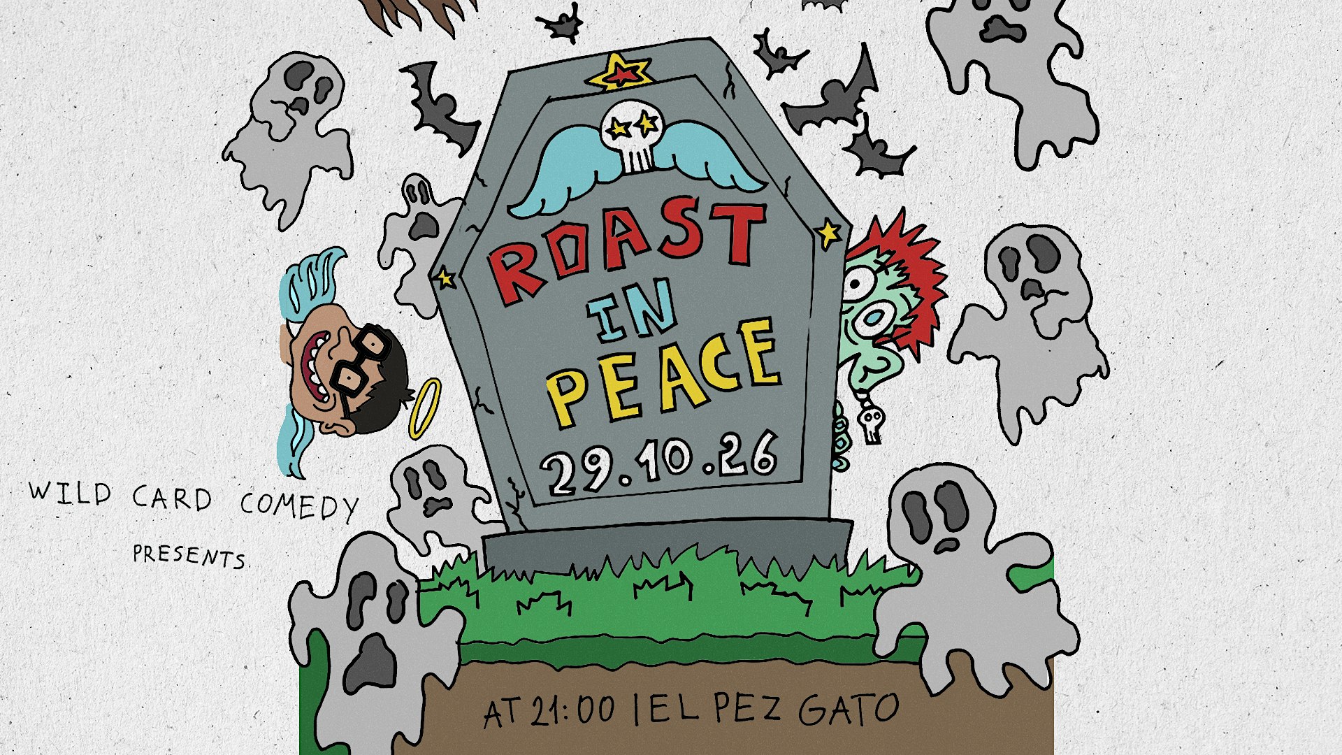 "ROAST IN PEACE" Comedy Roast Battle in English