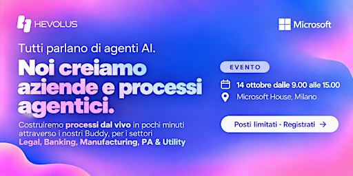 Tutti parlano solo di Agenti AI -  NOI CREIAMO AZIENDE E PROCESSI AGENTICI.