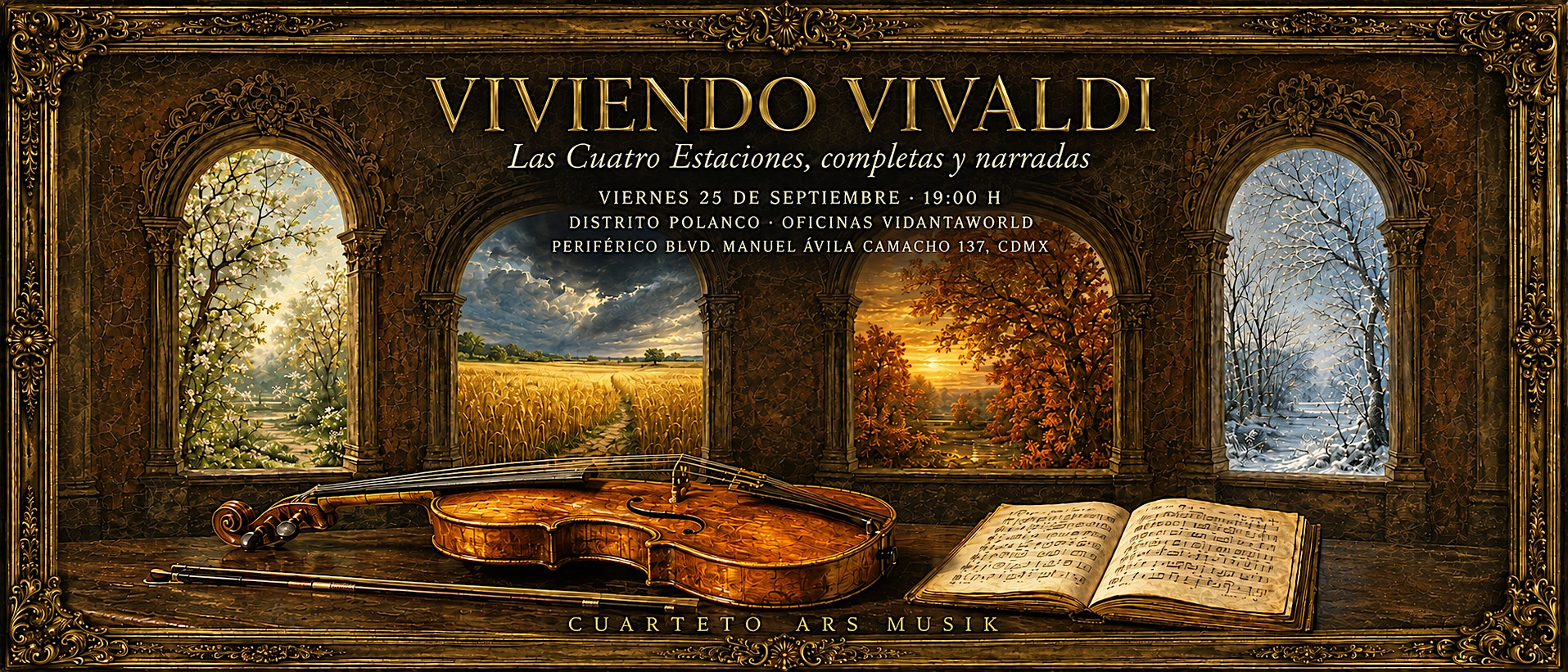 Viviendo Vivaldi — Las Cuatro Estaciones con el Cuarteto Ars Musik
