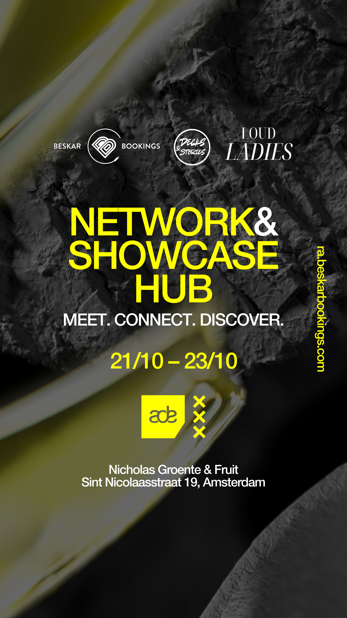 ADE Network Hub by Beskar Bookings, Decks & Stories and Loud Ladies
