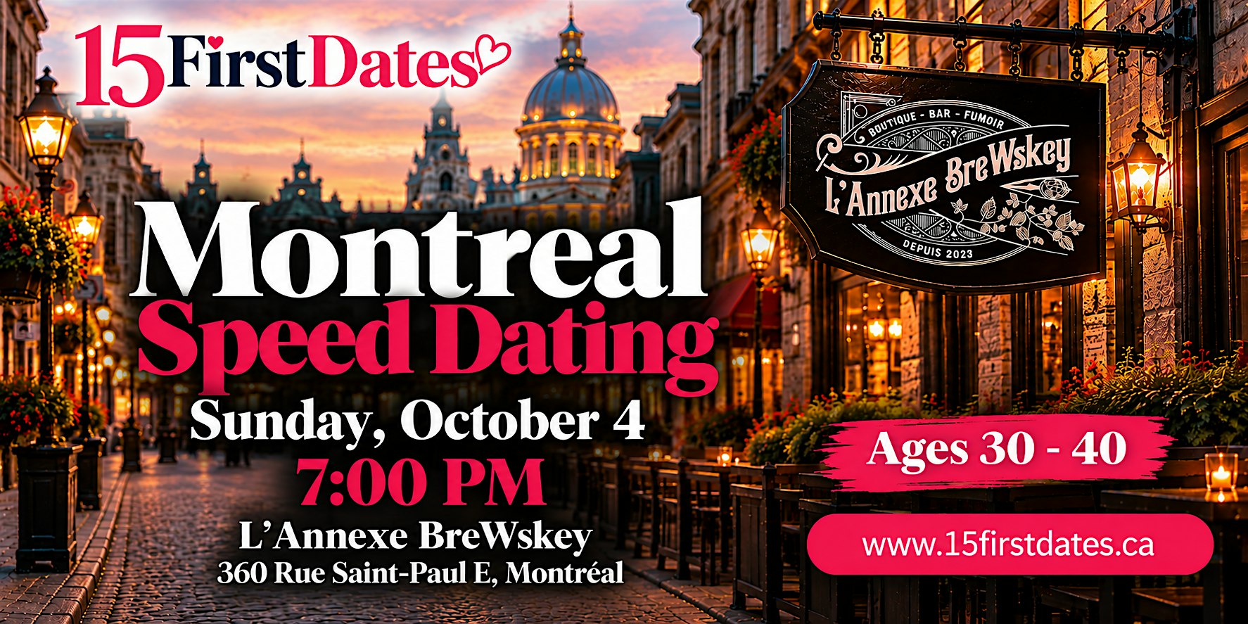 Montreal Speed Dating (Age 40-50)