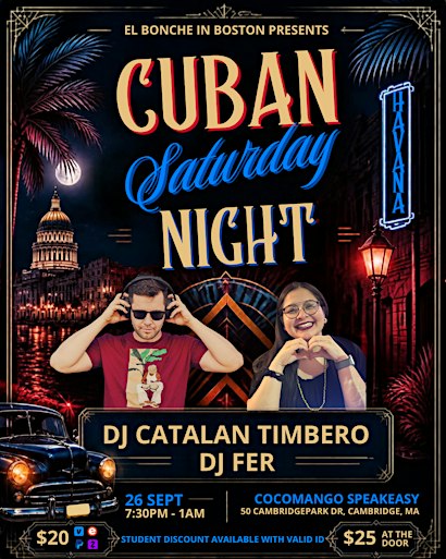 El Bonche's Cuban Saturday Night - Sept 26