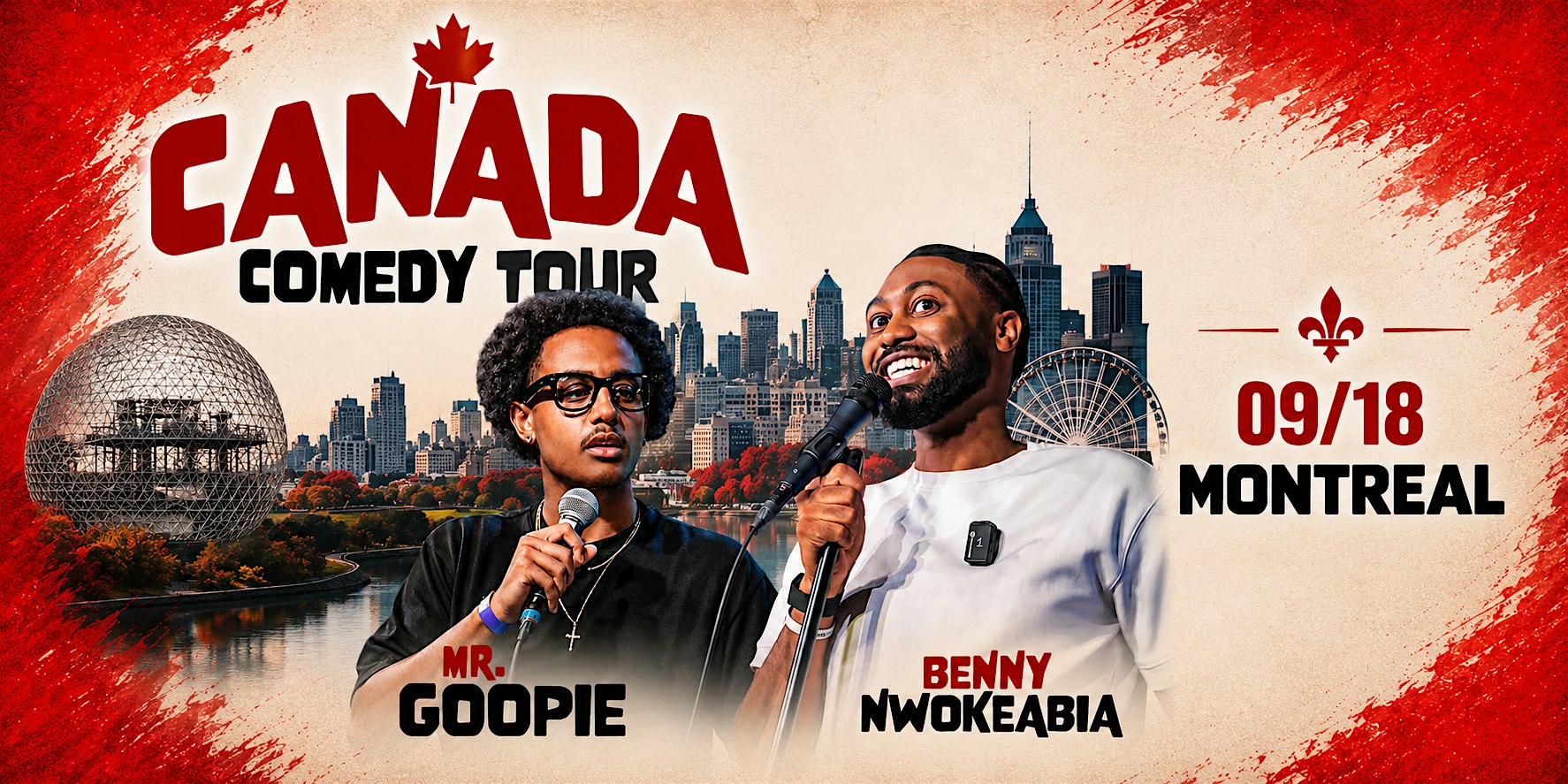 Benny Nwokeabia & Michael “Mr. Goopie” Kebede — Live English Stand-Up Comed