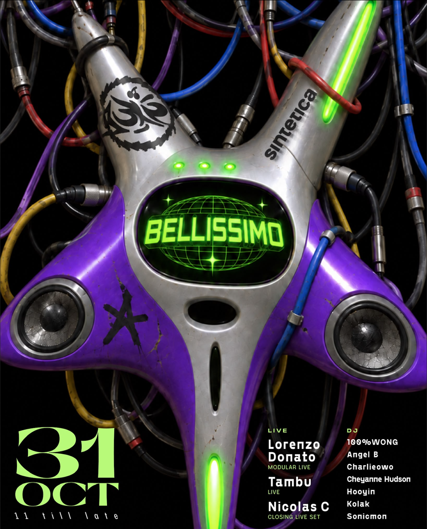 [Halloween at Secret Warehouse// Live Set// Techno// Bass] BELLISSIMO <3