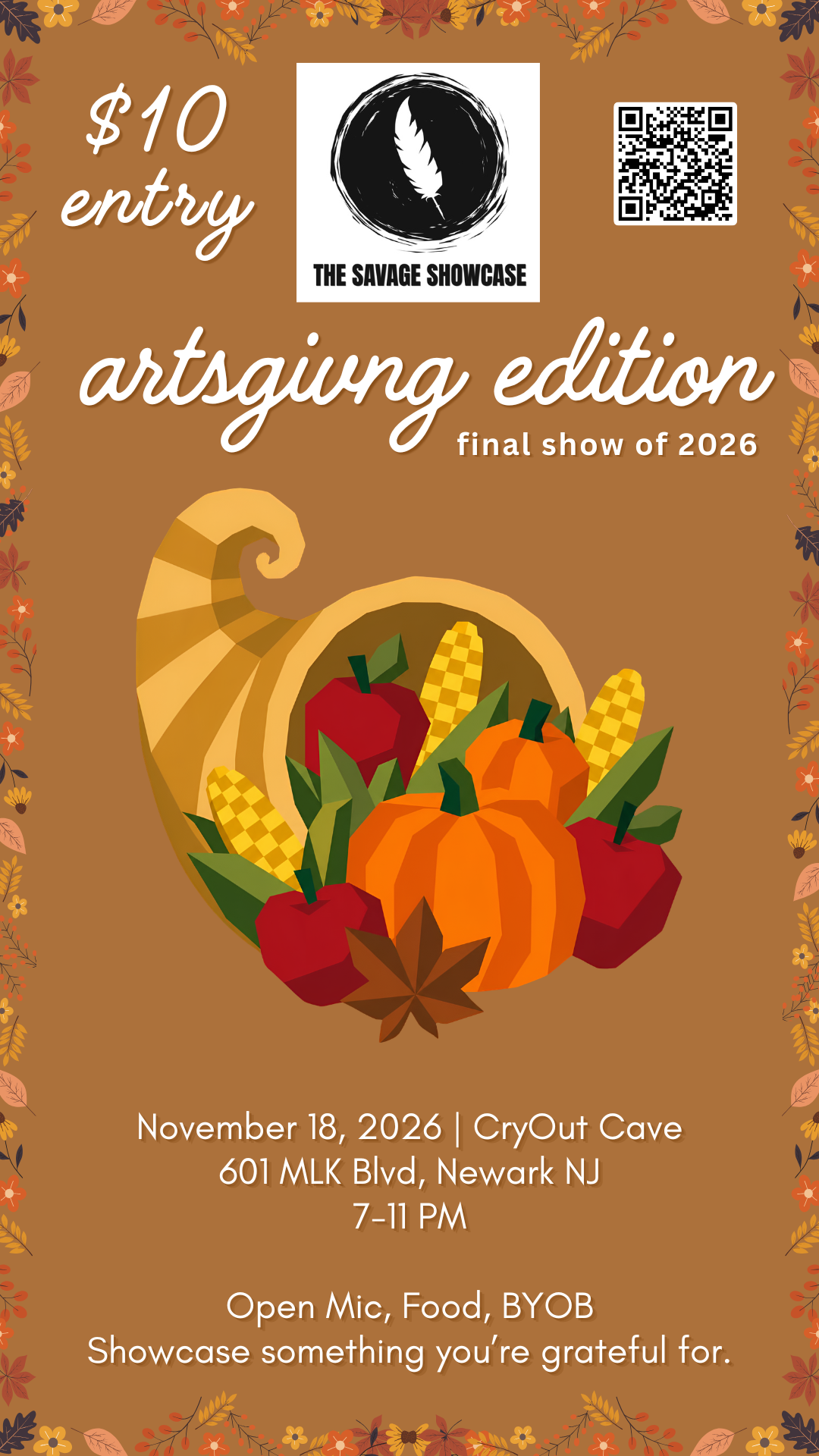The Savage Showcase: ArtsGiving Edition