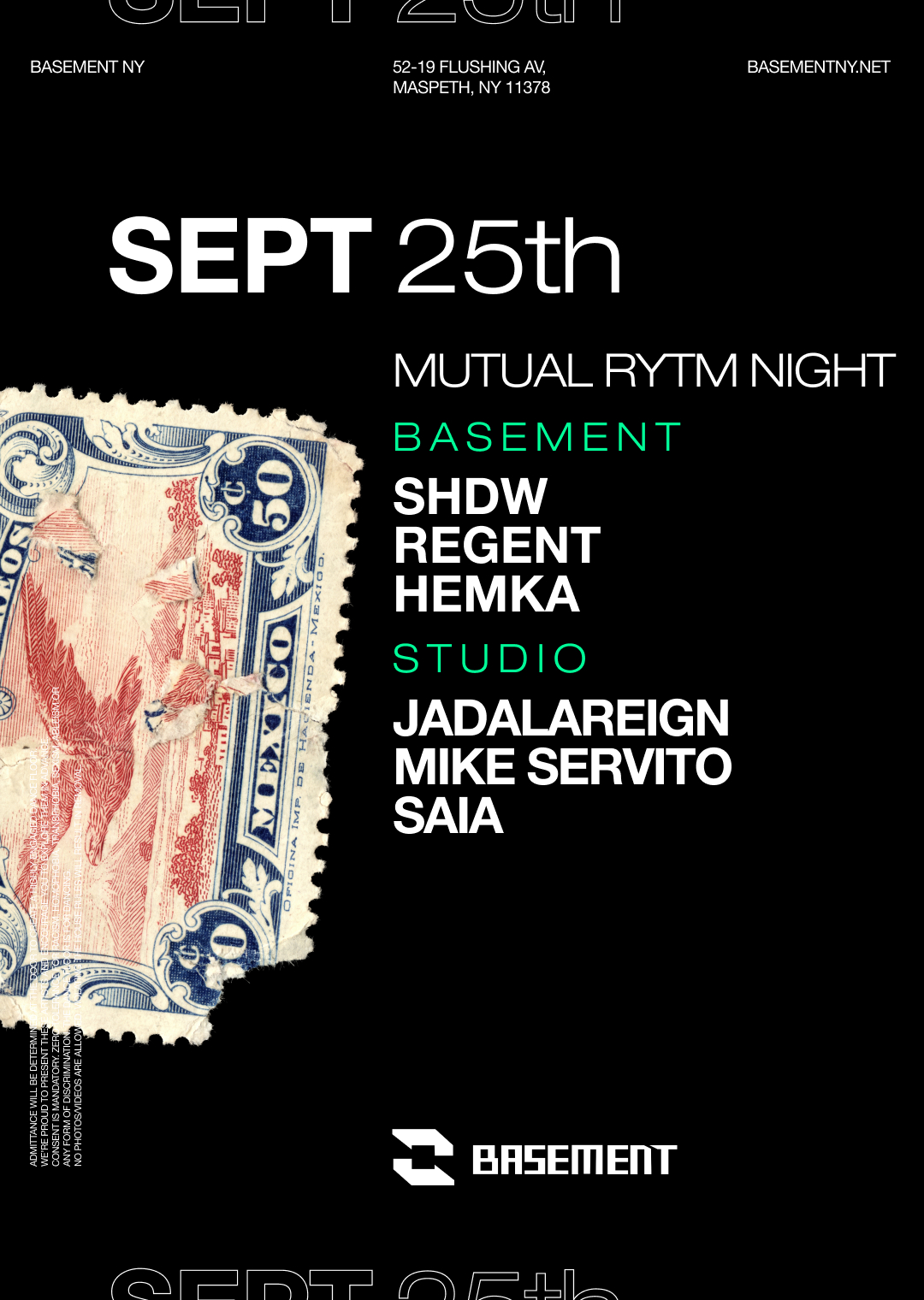 MUTUAL RYTM: SHDW / Regent / Hemka / JADALAREIGN / Mike Servito / Saia