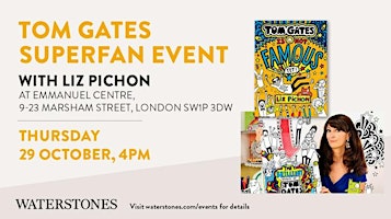 Tom Gates Superfan Event with Liz Pichon at Emmanuel Centre, London